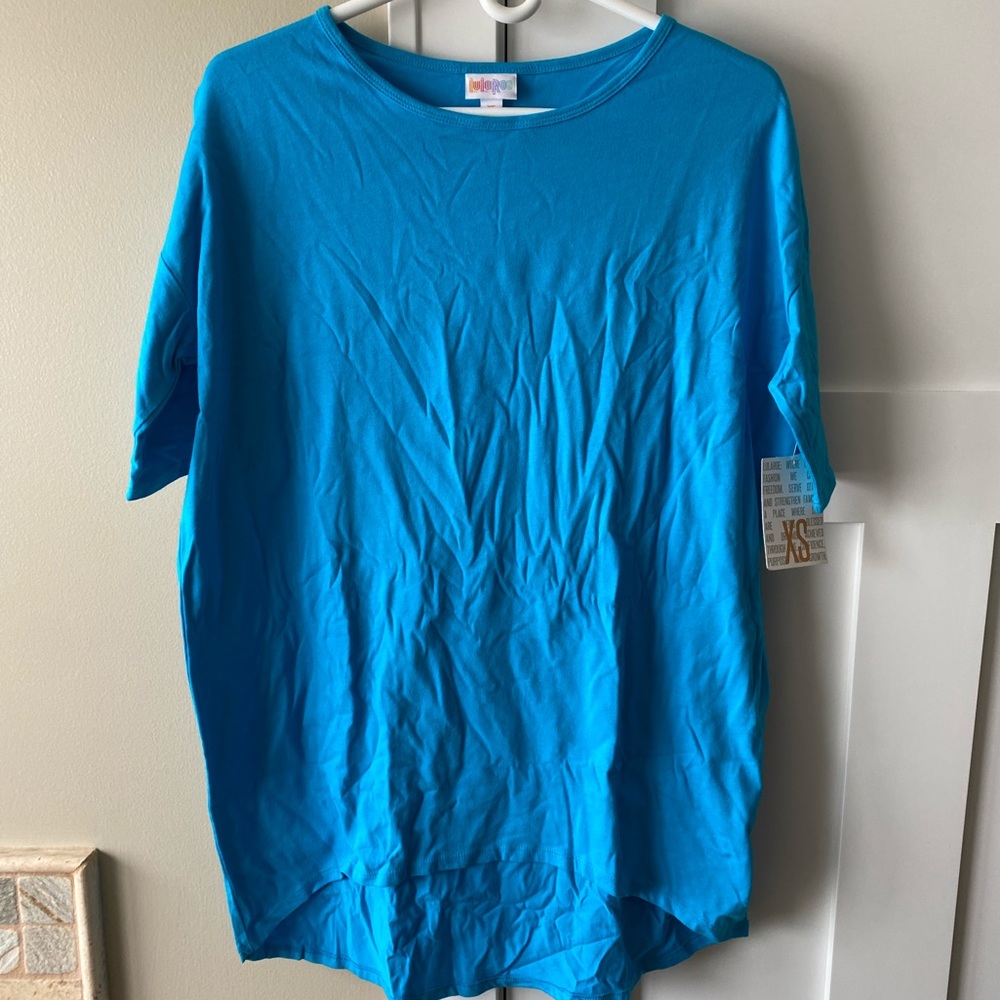 LuLaRoe XS Solid Turquoise Irma Tunic